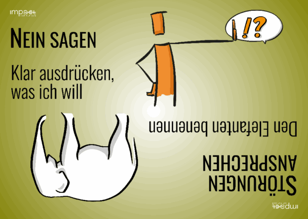 Bodenanker: Nein sagen und Störungen ansprechen